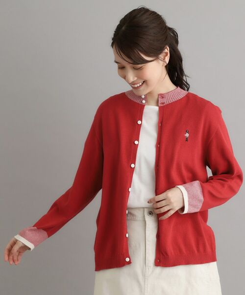 LAURA ASHLEY / ローラ アシュレイ カーディガン・ボレロ | 【日本製/ワンマイルウエア】コットン ソルジャー刺繍カーディガン | 詳細5