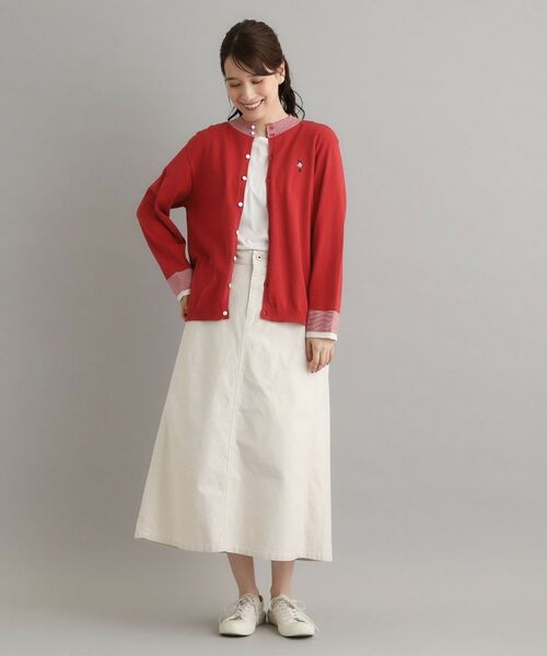 LAURA ASHLEY / ローラ アシュレイ カーディガン・ボレロ | 【日本製/ワンマイルウエア】コットン ソルジャー刺繍カーディガン | 詳細7