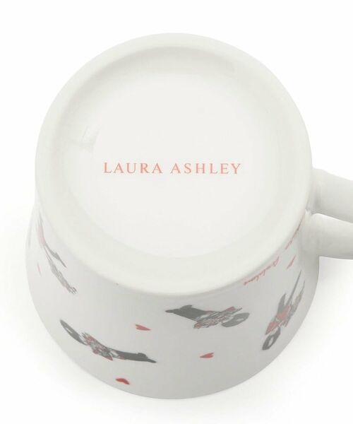LAURA ASHLEY / ローラ アシュレイ グラス・マグカップ | 【電子レンジ・食洗器可／日本製／300ml】ヴィンテージソルジャー柄 マグカップ ホワイト | 詳細4