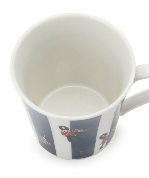 LAURA ASHLEY / ローラ アシュレイ グラス・マグカップ | 【電子レンジ・食洗器可／日本製／300ml】ヴィンテージソルジャー柄 マグカップ ネイビー | 詳細3