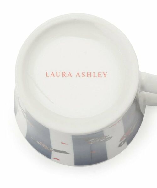 LAURA ASHLEY / ローラ アシュレイ グラス・マグカップ | 【電子レンジ・食洗器可／日本製／300ml】ヴィンテージソルジャー柄 マグカップ ネイビー | 詳細4