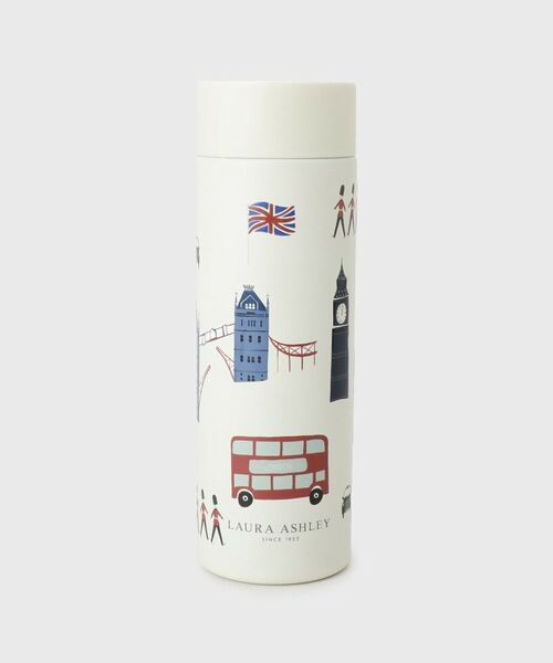 LAURA ASHLEY / ローラ アシュレイ インテリア・生活雑貨・ホビー・ステーショナリー | ロンドン柄 ステンレスボトル（340mL）（アイボリー(104)）