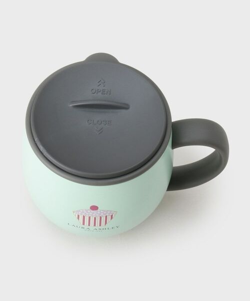 LAURA ASHLEY / ローラ アシュレイ グラス・マグカップ | カップケーキ柄 ふた付きステンレスマグ（300mL） | 詳細4
