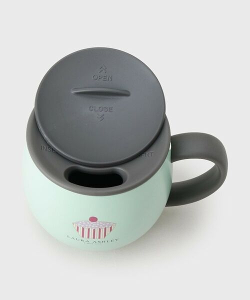 LAURA ASHLEY / ローラ アシュレイ グラス・マグカップ | カップケーキ柄 ふた付きステンレスマグ（300mL） | 詳細5