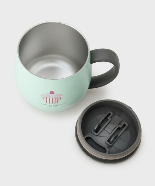 LAURA ASHLEY / ローラ アシュレイ グラス・マグカップ | カップケーキ柄 ふた付きステンレスマグ（300mL） | 詳細6