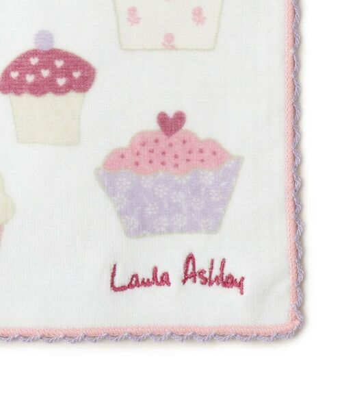 LAURA ASHLEY / ローラ アシュレイ ハンカチ | 【WEB限定/お配りギフトにおすすめ!/ラッピング資材付き】カップ ケーキ柄 タオルハンカチ 5枚セット白 | 詳細4