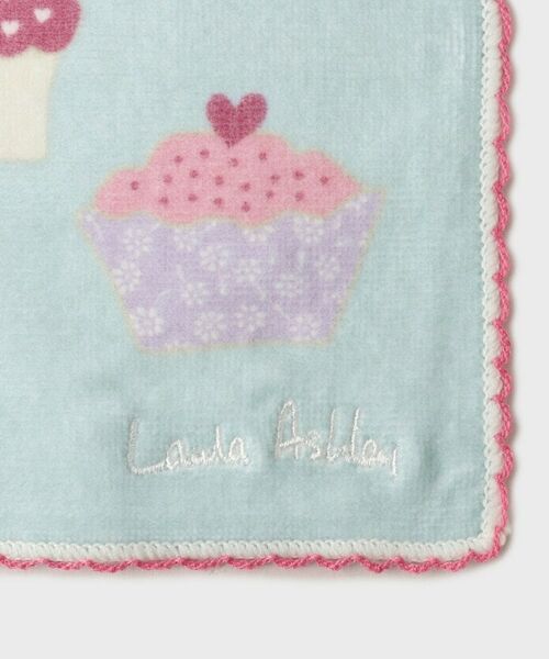 LAURA ASHLEY / ローラ アシュレイ ハンカチ | 【WEB限定/お配りギフトにおすすめ!/ラッピング資材付き】カップ ケーキ柄 タオルハンカチ 5枚セット緑 | 詳細4