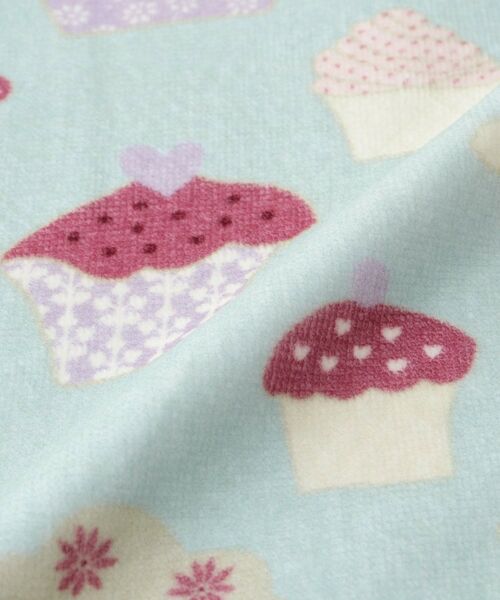 LAURA ASHLEY / ローラ アシュレイ ハンカチ | 【WEB限定/お配りギフトにおすすめ!/ラッピング資材付き】カップ ケーキ柄 タオルハンカチ 5枚セット緑 | 詳細5