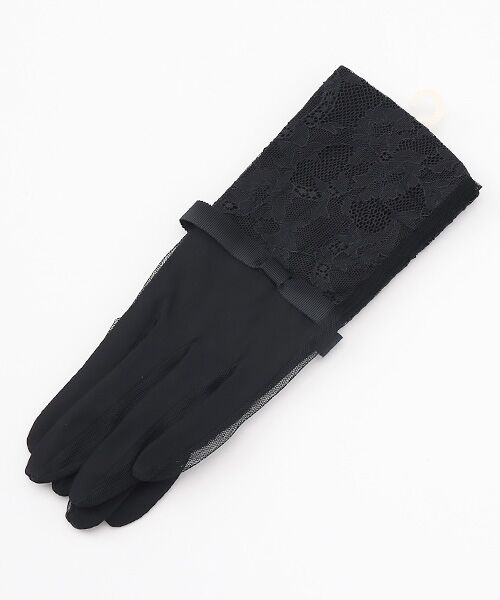 LAURA ASHLEY（GOODS） / ローラ アシュレイ（グッズ） 手袋 | レディース UVカット手袋（BLACK）