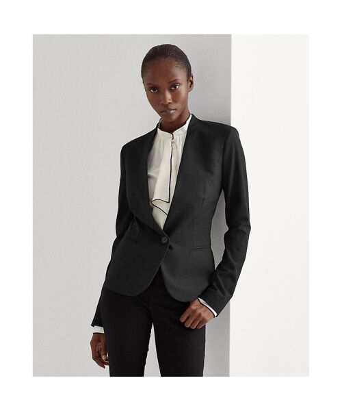 Kasper Petite One-Button Stretch Crepe Blazer - Macy's