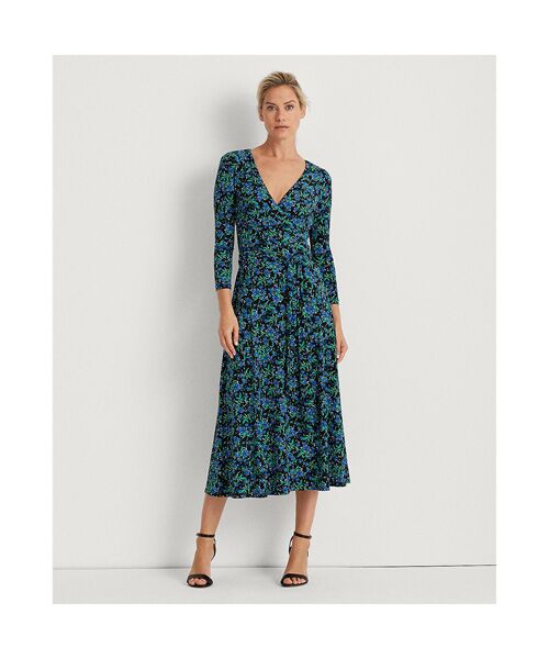 セール フローラル ジャージー サープリス ドレス ロング マキシ丈ワンピース Lauren Ralph Lauren ローレン ラルフ ローレン ファッション通販 タカシマヤファッションスクエア