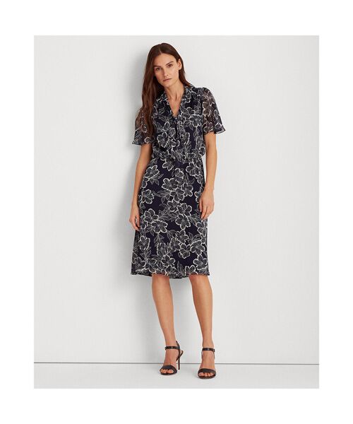 フローラル ジョーゼット ドレス ロング マキシ丈ワンピース Lauren Ralph Lauren ローレン ラルフ ローレン ファッション通販 タカシマヤファッションスクエア