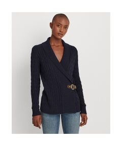 LAUREN RALPH LAUREN / ローレン ラルフ ローレン カーディガン・ボレロ | バックル付きコットン カーディガン