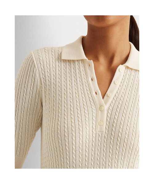 LAUREN RALPH LAUREN / ローレン ラルフ ローレン ポロシャツ | ケーブルニット Polo セーター | 詳細4
