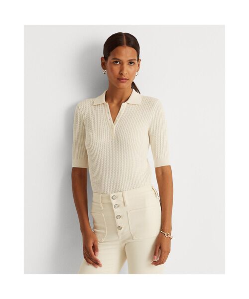 LAUREN RALPH LAUREN / ローレン ラルフ ローレン ポロシャツ | ケーブルニット Polo セーター（101ナチュラル）