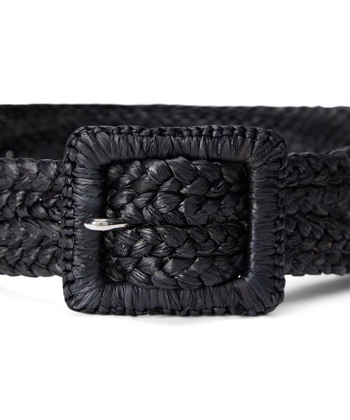 LAUREN RALPH LAUREN / ローレン ラルフ ローレン ベルト・サスペンダー | ラフィア ワイド ベルト | 詳細1