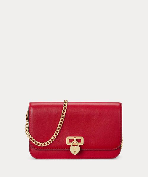 LAUREN RALPH LAUREN/ローレン ラルフ ローレン レザー ラージ Tanner チェーン ウォレット 600レッド ONE LAUREN RALPH LAUREN/ローレン ラルフ ローレン レザー ラージ Tanner チェーン ウォレット 600レッド ONE