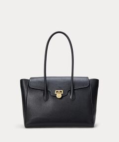 LRLロゴが上品【Ralph Lauren】レザー ラージ Marcy サッチェル RALPH LAUREN｜スムーズ レザー ラージ Marcy サッチェル