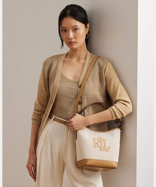 LAUREN RALPH LAUREN☆Witley ミディアム バケットバッグ 送料込 LAUREN RALPH LAUREN レザー ミディアム Witley バケット バッグ