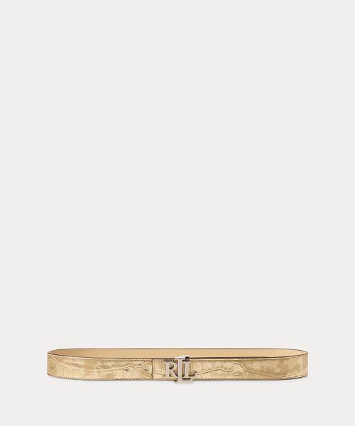 LAUREN RALPH LAUREN/ローレン ラルフ ローレン ロゴ リバーシブル メタリック エンボスド ベルト 999マルチカラー S LAUREN RALPH LAUREN/ローレン ラルフ ローレン ロゴ リバーシブル メタリック エンボスド ベルト 999マルチカラー S
