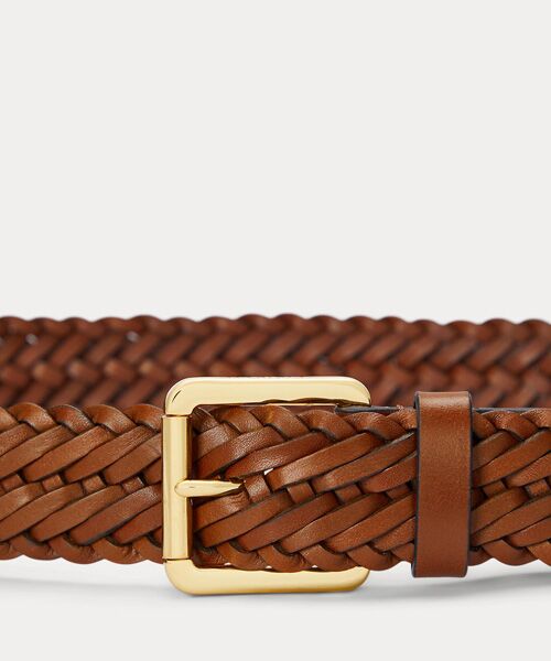 LAUREN RALPH LAUREN / ローレン ラルフ ローレン ベルト・サスペンダー | ブレーデッド ヴァケッタ レザー ベルト | 詳細1