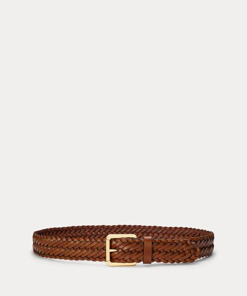 LAUREN RALPH LAUREN/ローレン ラルフ ローレン ブレーデッド ヴァケッタ レザー ベルト 200ブラウン M LAUREN RALPH LAUREN/ローレン ラルフ ローレン ブレーデッド ヴァケッタ レザー ベルト 200ブラウン M