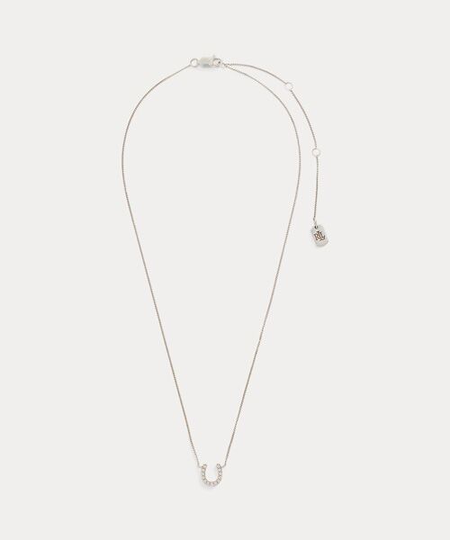 LAUREN RALPH LAUREN/ローレン ラルフ ローレン スターリング シルバー ホースシュー ネックレス 040グレー ONE LAUREN RALPH LAUREN/ローレン ラルフ ローレン スターリング シルバー ホースシュー ネックレス 040グレー ONE