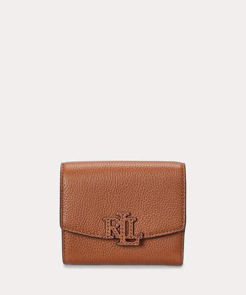 LAUREN RALPH LAUREN/ローレン ラルフ ローレン ペブルド スモール Cameryn フラップ ウォレット 200ブラウン ONE LAUREN RALPH LAUREN/ローレン ラルフ ローレン ペブルド スモール Cameryn フラップ ウォレット 200ブラウン ONE
