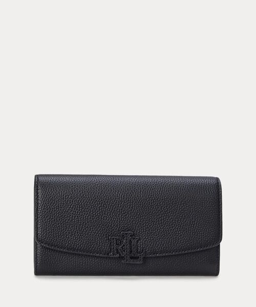 LAUREN RALPH LAUREN/ローレン ラルフ ローレン ペブルド ラージ Cameryn フラップ ウォレット 001ブラック ONE LAUREN RALPH LAUREN/ローレン ラルフ ローレン ペブルド ラージ Cameryn フラップ ウォレット 001ブラック ONE