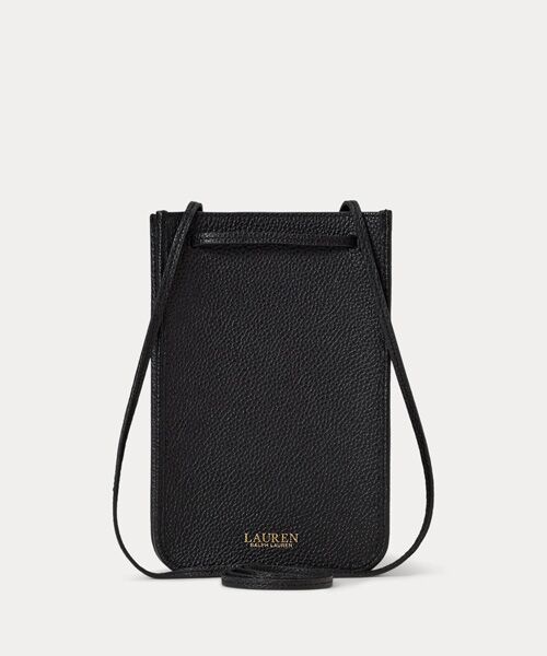 関税送料込♪ラルフローレン キャンバス  Cameryn クロスボディ LAUREN RALPH LAUREN ペブルド レザー ラージ Cameryn クロス