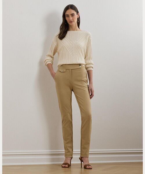 LAUREN RALPH LAUREN/ローレン ラルフ ローレン ポンチ アンクル パンツ 270ブラウン M LAUREN RALPH LAUREN/ローレン ラルフ ローレン ポンチ アンクル パンツ 270ブラウン M
