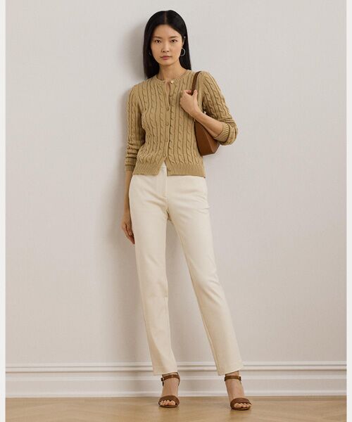 LAUREN RALPH LAUREN/ローレン ラルフ ローレン ポンチ アンクル パンツ 101ナチュラル XS LAUREN RALPH LAUREN/ローレン ラルフ ローレン ポンチ アンクル パンツ 101ナチュラル XS