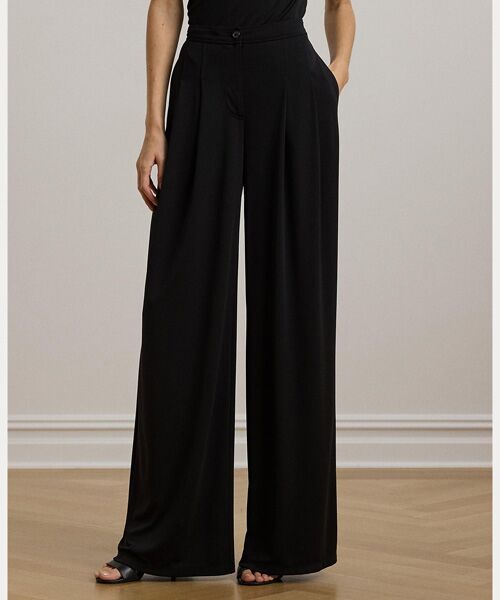 LAUREN RALPH LAUREN / ローレン ラルフ ローレン その他パンツ | プリーテッド ストレッチ ジャージー ワイドレッグ パンツ | 詳細2