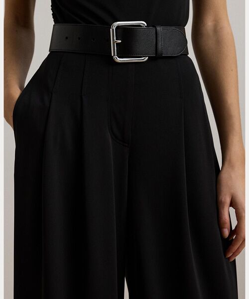 LAUREN RALPH LAUREN / ローレン ラルフ ローレン その他パンツ | プリーテッド ストレッチ ジャージー ワイドレッグ パンツ | 詳細4