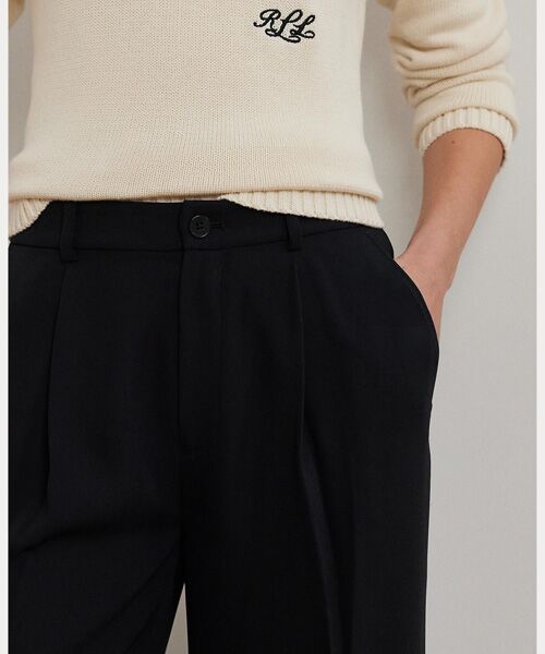 LAUREN RALPH LAUREN / ローレン ラルフ ローレン その他パンツ | ダブルフェイスド ジョーゼット ワイドレッグ パンツ | 詳細4