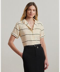 LAUREN RALPH LAUREN / ローレン ラルフ ローレン ストライプド ジャカード チュニック シャツ ストライプド ジャカード チュニック シャツ | ラルフ ローレン