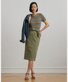 関税,送料無料 Polo Ralph Lauren ドット柄スカート RALPH LAUREN｜ポルカドット サテン シャルムーズ ミディ