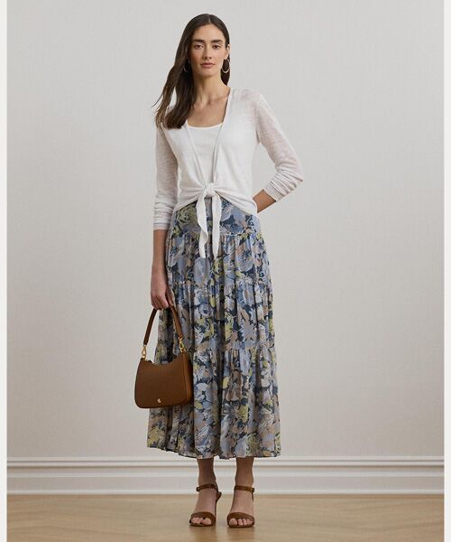 LAUREN RALPH LAUREN / ローレン ラルフ ローレン カーディガン・ボレロ | タイフロント リネン カーディガン | 詳細2