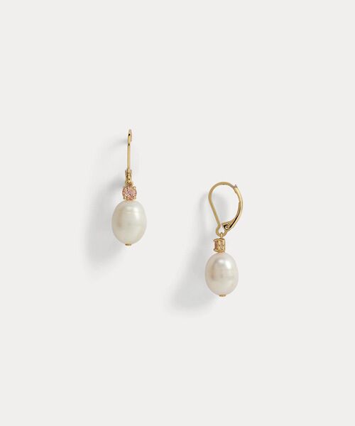 LAUREN RALPH LAUREN / ローレン ラルフ ローレン ピアス・イヤリング | ゴールドプレーテッド パール & ストーン ドロップ ピアス | 詳細1