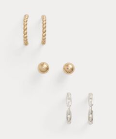 セール】 スターリング シルバー ツイステッド フープ ピアス