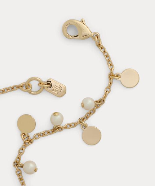 LAUREN RALPH LAUREN / ローレン ラルフ ローレン ブレスレット・バングル | ゴールドプレーテッド フェイクパール フレックス ブレスレット | 詳細1
