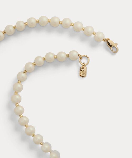 ゴールドプレーテッド フェイクパール ネックレス （ネックレス