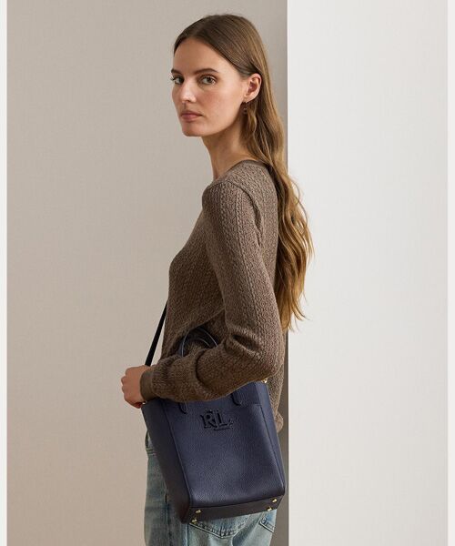 LAUREN RALPH LAUREN / ローレン ラルフ ローレン トートバッグ | ペブルド レザー スモール Cameryn トート バッグ | 詳細6