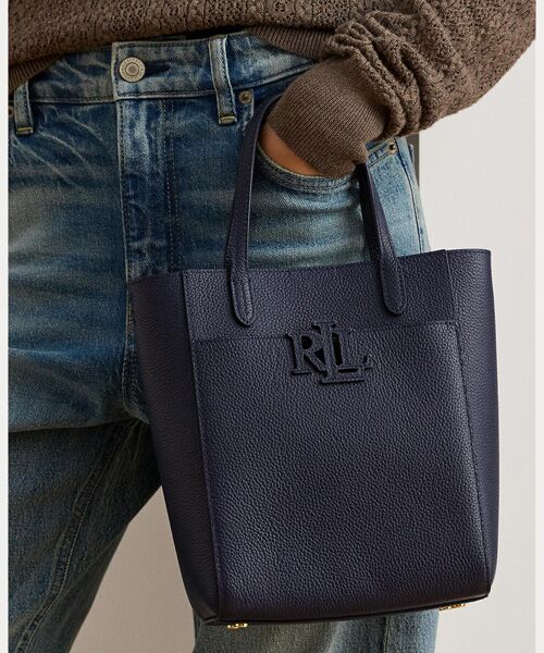 LAUREN RALPH LAUREN / ローレン ラルフ ローレン トートバッグ | ペブルド レザー スモール Cameryn トート バッグ | 詳細5