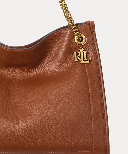 LAUREN RALPH LAUREN / ローレン ラルフ ローレン トートバッグ | ペブルド レザー ラージ Bradley トート バッグ | 詳細4