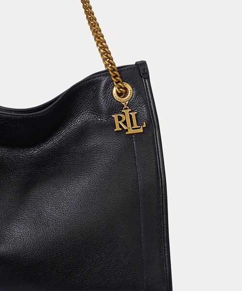 LAUREN RALPH LAUREN / ローレン ラルフ ローレン トートバッグ | ペブルド レザー ラージ Bradley トート バッグ | 詳細4