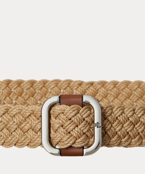 LAUREN RALPH LAUREN / ローレン ラルフ ローレン ベルト・サスペンダー | スライドバックル ウーブン コットン ベルト | 詳細1