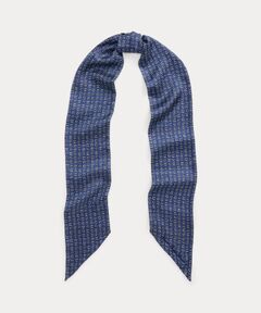 未使用タグ付き　ローレンラルフローレン　シルク　スカーフ　水色 LAUREN RALPH LAUREN / ローレン ラルフ ローレン （レディース