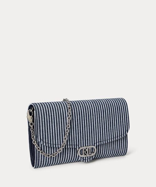 LAUREN RALPH LAUREN / ローレン ラルフ ローレン ショルダーバッグ | ストライプド キャンバス ミディアム Adair クロスボディ | 詳細1