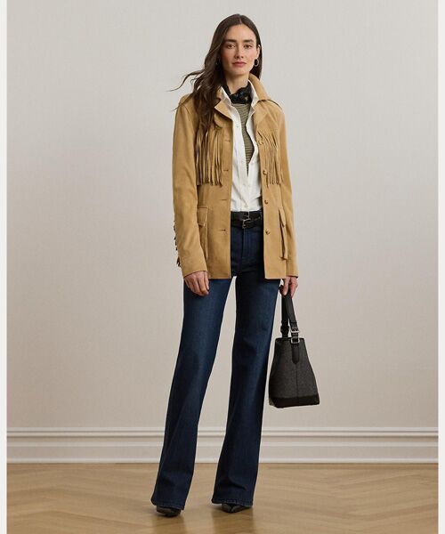 LAUREN RALPH LAUREN/ローレン ラルフ ローレン ハイライズ フレア ジーンズ 400ブルー 0 LAUREN RALPH LAUREN/ローレン ラルフ ローレン ハイライズ フレア ジーンズ 400ブルー 0